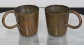 TWO BRASS 1/2 GILL BRITISH ROY