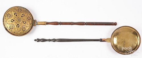 TWO BRASS AND COPPER