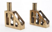 Two Brass Clinometers one mark