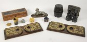Two brass mounted expanding bo