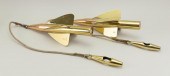 TWO BRASS PROPELLERS FROM A TA
