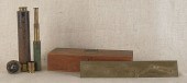 Two brass telescopes 19th c. t