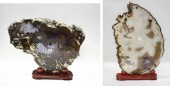 TWO BRAZILIAN AGATE CROSS SECT