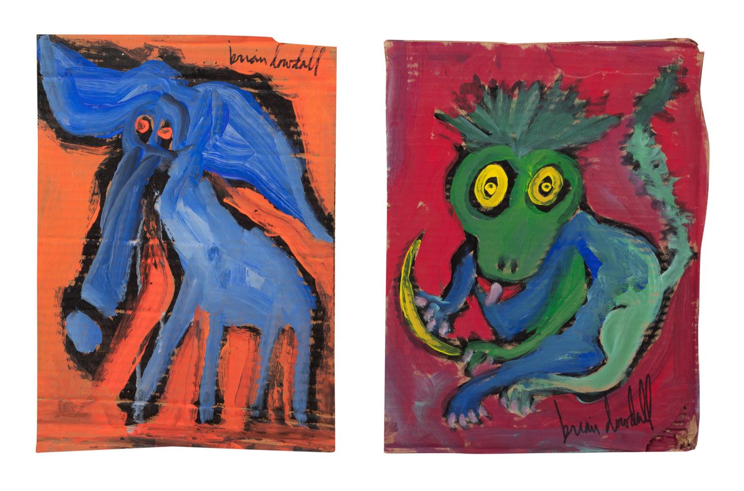 TWO BRIAN DOWDALL PAINTINGS ON