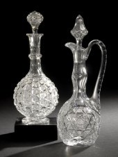 Two Brilliant-Cut Glass Decant