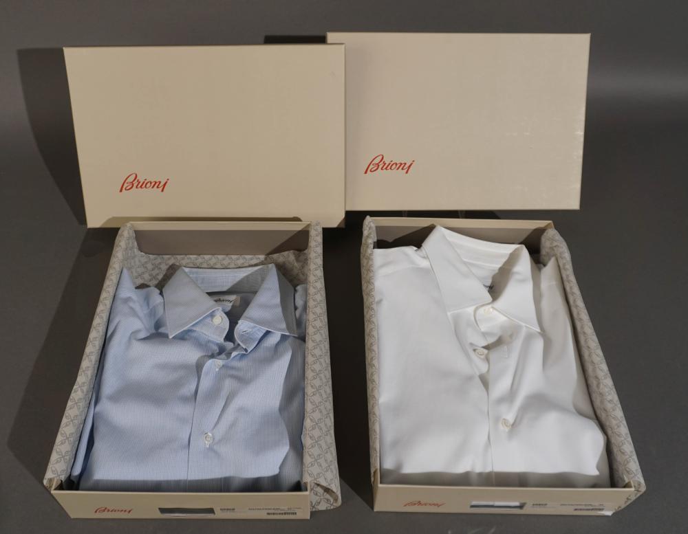 TWO BRIONI MEN'S SHIRTSTwo Brioni