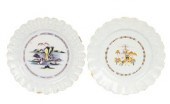 Two Bristol Delftware plates,