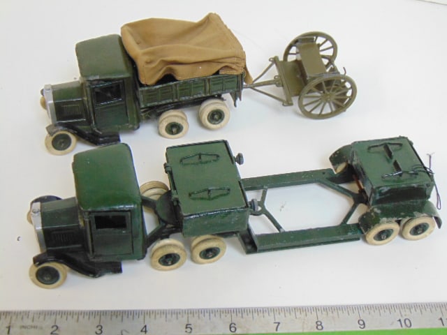 TWO BRITAINS LTD TOY ARMY TRUCKS,