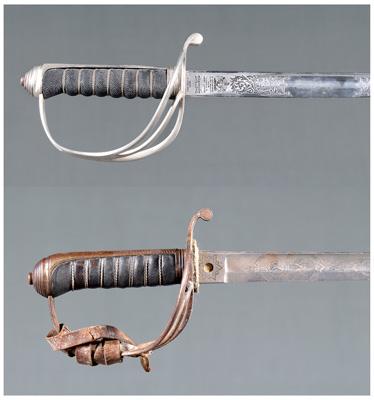 Two British artillery officer
