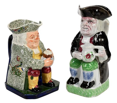 TWO BRITISH CERAMIC TOBY JUGS,