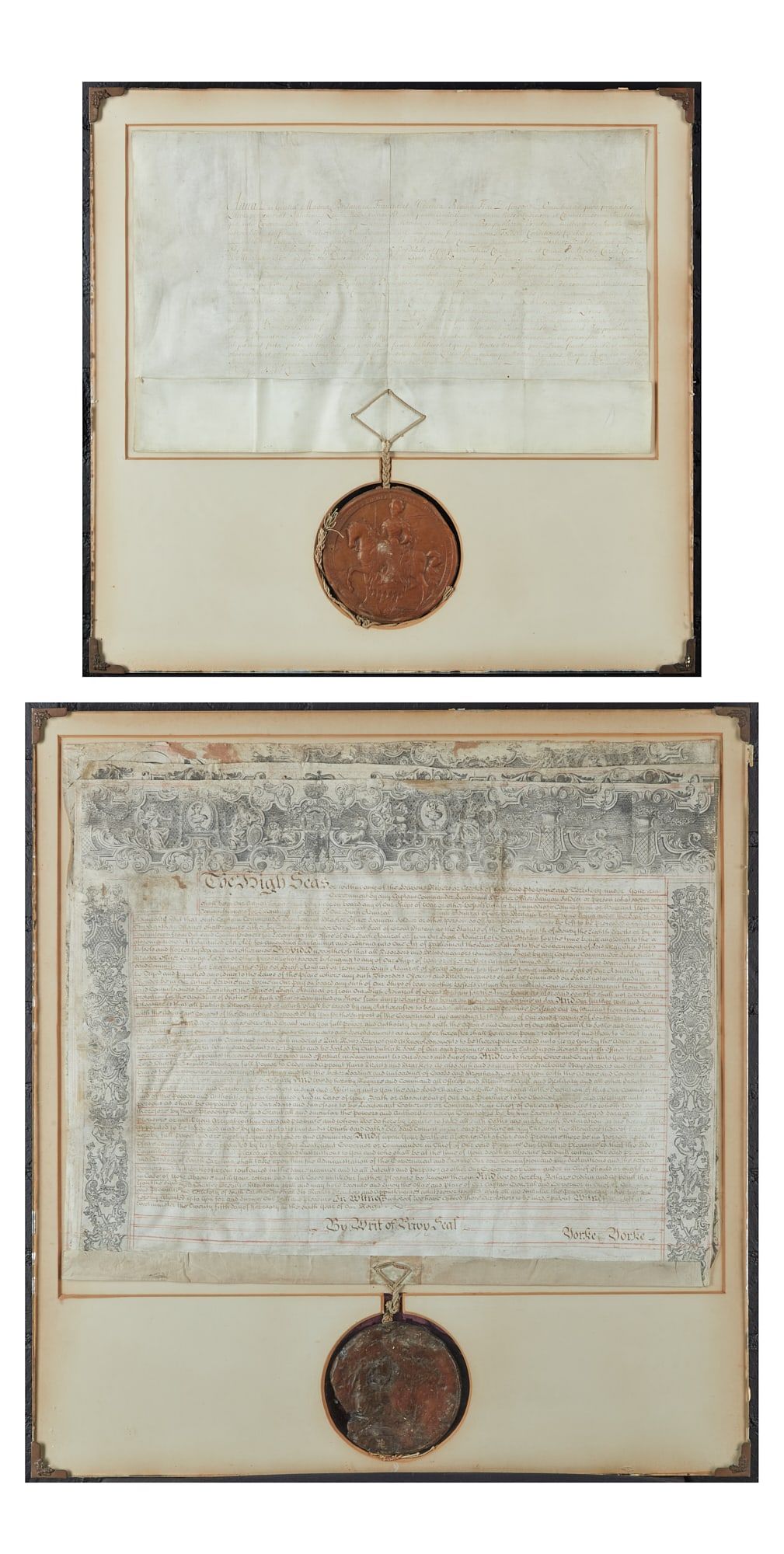 TWO BRITISH INDENTURES - DUKE OF