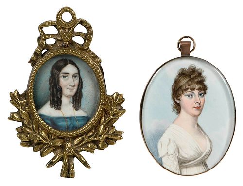 TWO BRITISH OR CONTINENTAL PORTRAIT