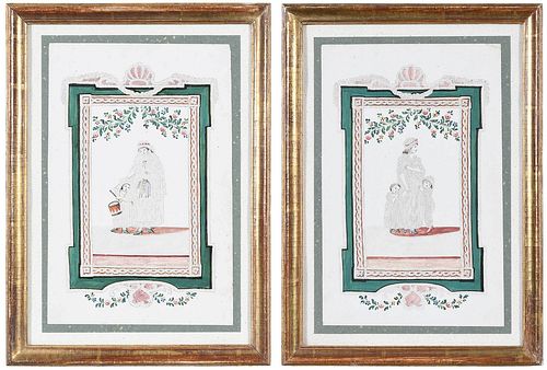 TWO BRITISH PUNCHWORK