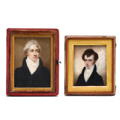 TWO BRITISH SCHOOL MINIATURE P