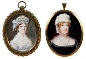 TWO BRITISH SCHOOL PORTRAIT MI
