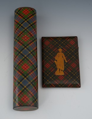Two British Tartanware Articles