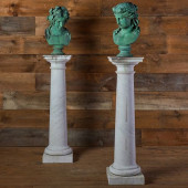 TWO BRONZE BUSTS OF ARIADNE AN