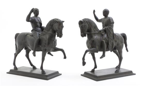 Two Bronze Figural Groups after the