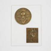 Two Bronze Medals Commemoratin