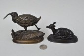 TWO BRONZE SCULPTUREScomprisin
