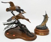 TWO BRONZE SCULPTURESTwo Bronz