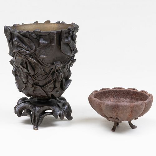 TWO BRONZE VESSELSComprising: A
