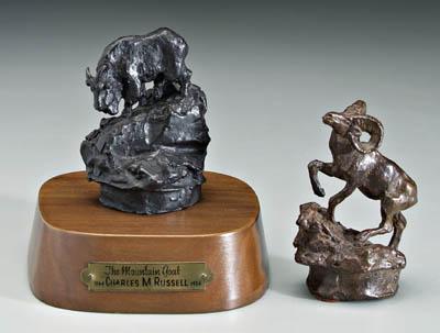 Two bronzes after Charles M.