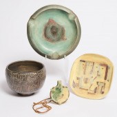 Two Brooklin Pottery Small Dis