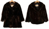 TWO BROWN FUR JACKETSTwo Brown