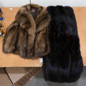 TWO BROWN RANCH MINK STOLESTwo