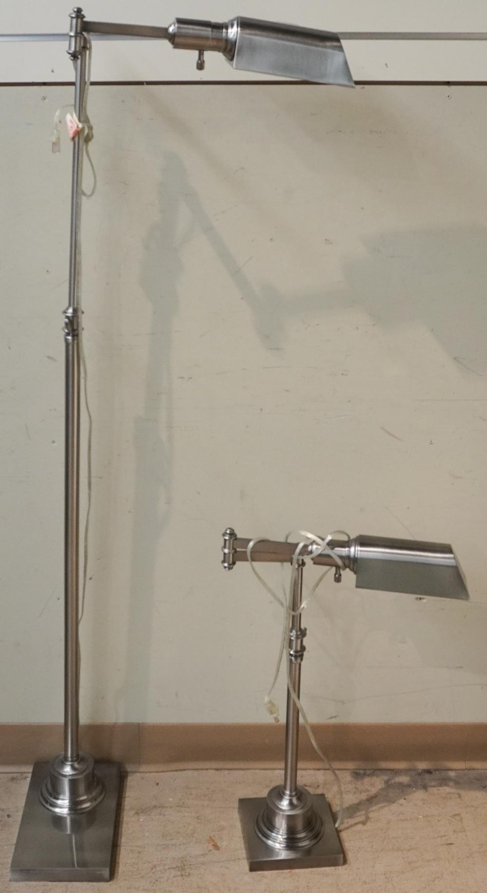 TWO BRUSHED ALUMINUM WEIGHTED
