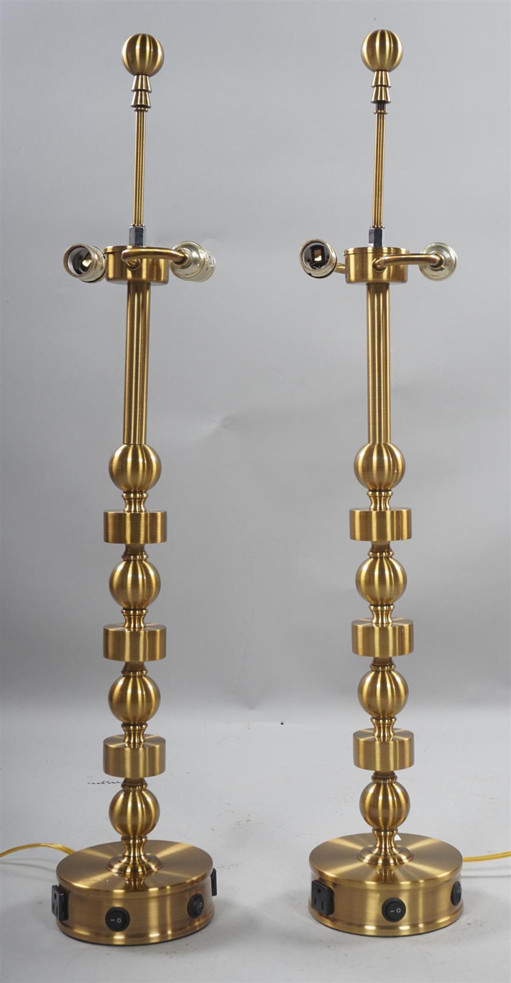 TWO BRUSHED BRASS GUEST ROOM