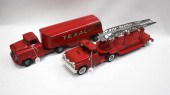 TWO BUDDY L TOY TRUCKS. THE FI