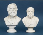 Two busts of H. W. Longfellow,