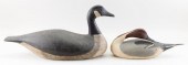 TWO BYRON BRUFFEE DECOYS MIDDL