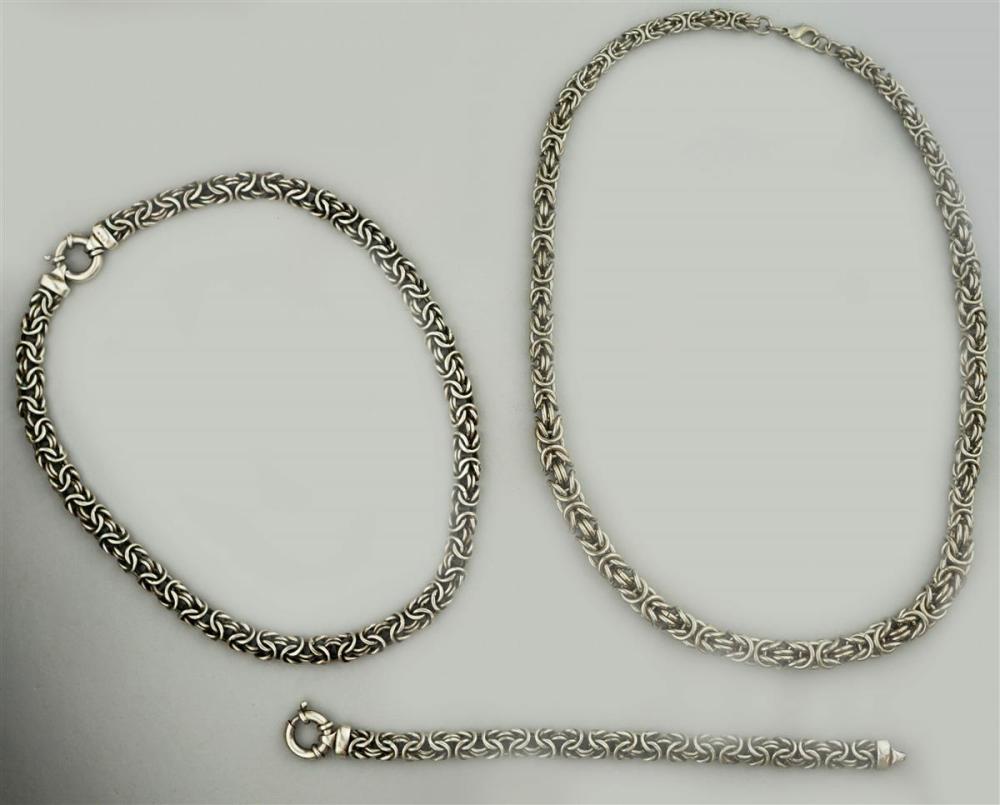 TWO BYZANTINE LINK STERLING