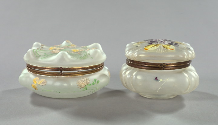 Two C. F. Monroe Wave Crest Crystal