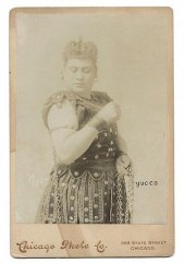 TWO CABINET CARDS OF YUCCA THE