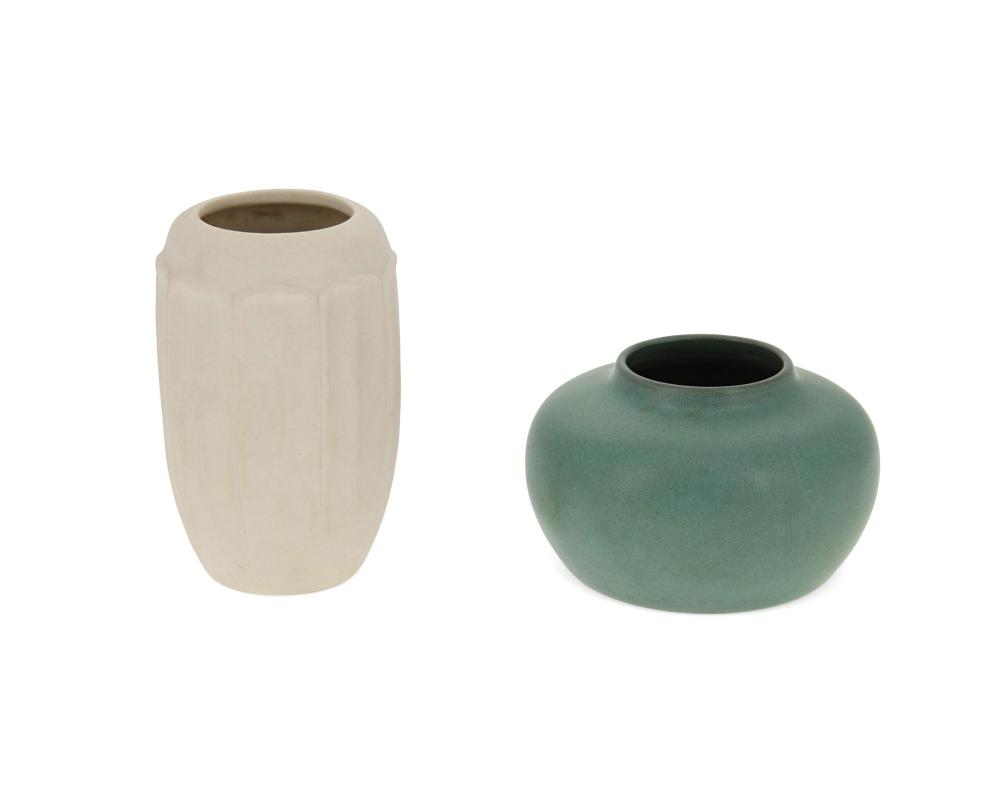 TWO CALIFORNIA ART POTTERY VASESTwo