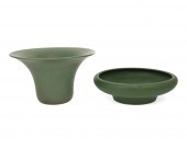 TWO CALIFORNIA FAïENCE POTTERY