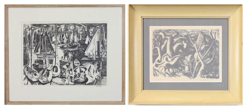TWO CALIFORNIA LITHOGRAPHS: MILLARD