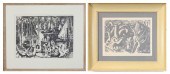 TWO CALIFORNIA LITHOGRAPHS: MI