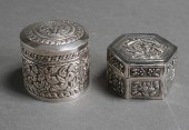 TWO CAMBODIAN STERLING SILVER