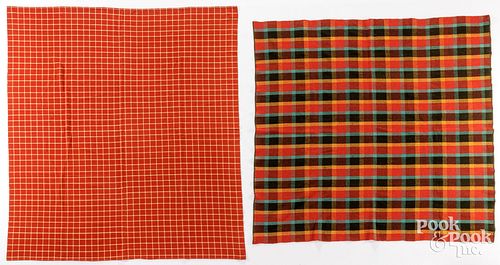 TWO CAMP BLANKETSTwo camp blankets,