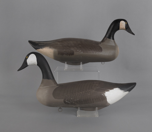 Two Canada goose decoys 21" l. ?