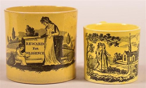 TWO CANARY YELLOW BLACK TRANSFER