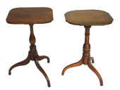 TWO CANDLESTANDS, 19TH C. AMER