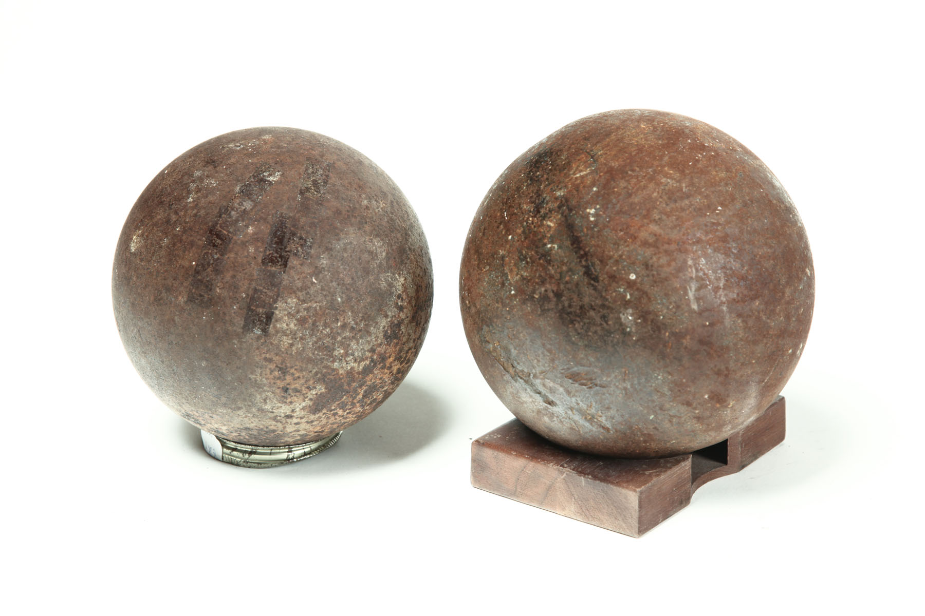 TWO CANNON BALLS.  American  2nd