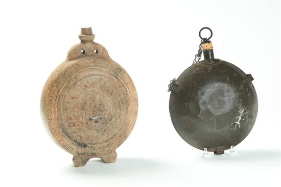TWO CANTEENS.  Includes a turned