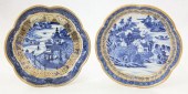 TWO CANTON CLOBBERED TEAPOT UN